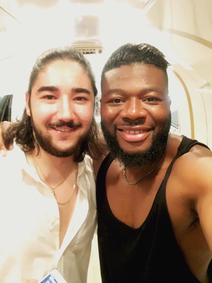 MakassyOfficiel's tweet photo. #selfie @boosteeofficiel et @makassyofficiel backstage @flashm_limoges #FDMLIMOGES 12000 personnes hier #TL #RT https://t.co/Xzzg6qYF8s