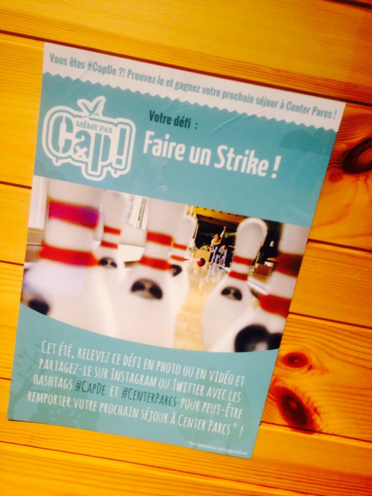 vince_delc's tweet photo. Même pas #CAPDE faire un #Strike 😎 #CENTERPARCS @adeline_franc @PicotPascal @CBercheny @CP_Lac_Ailette https://t.co/sHoqdWd6oI
