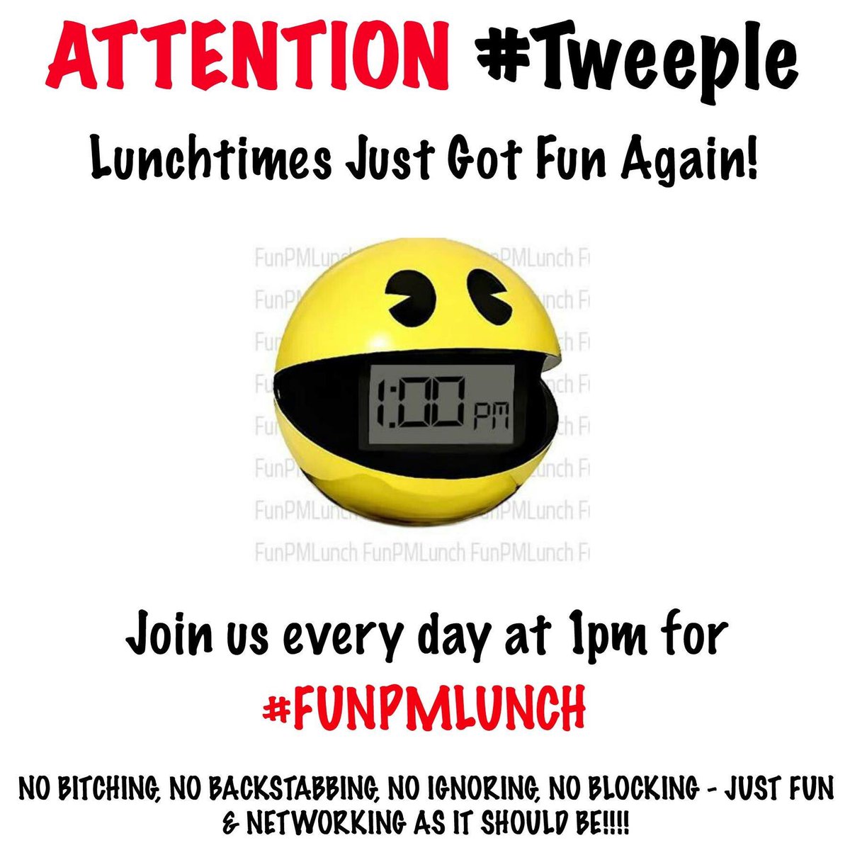 FunPMLunch's tweet image. We are back! Join us at 1pm everyday!