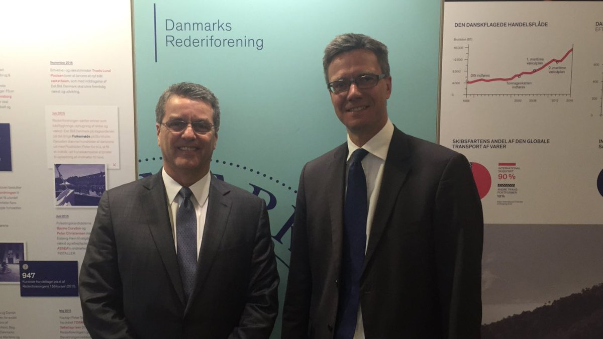 ClasenK's tweet photo. Great and constructive talks on #enabletrade with head of WTO @WTODGAZEVEDO: It is doable. #shipping #dkpol #blaadk https://t.co/eHid9FK5JV