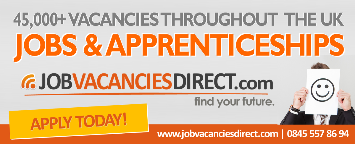 45,000+ #Jobs &amp; #Apprenticeships available throughout the #UK. 
Search &amp; Apply... jobvacanciesdirect.com