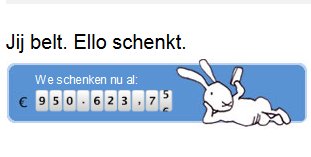 950K+ bij elkaar gebeld voor het goede doel. Countdown/-up naar 1 miljoen euro ello-mobile.be/nl/wie-steun-j…