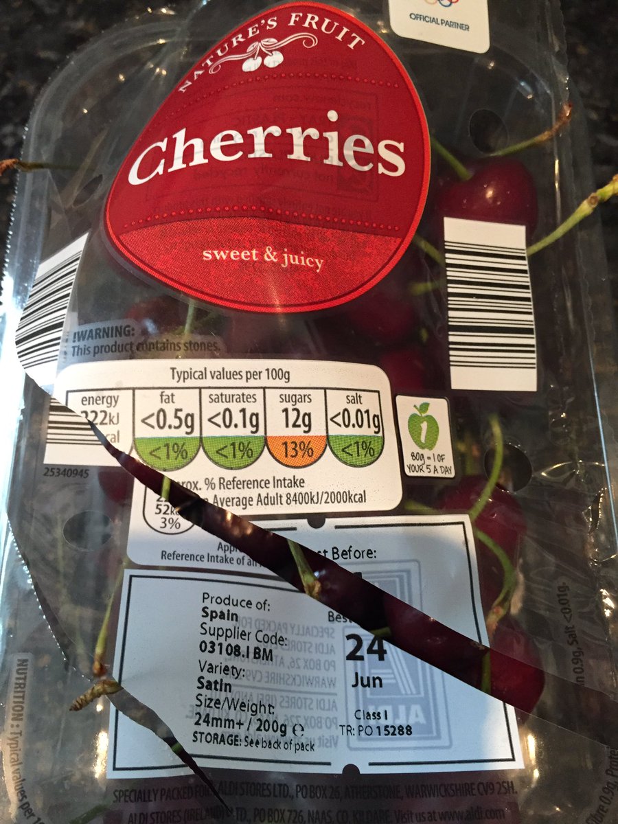 PAandConcierge's tweet photo. Expiry date is the 24th June but these cherries are inedible! Whole pack is mouldy and bruised. Not happy! @AldiUK https://t.co/aI2rNUXntH