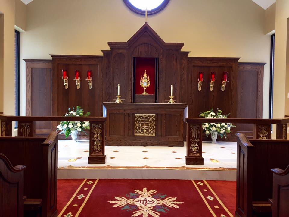 olphparish's tweet photo. Thank you Archbishop Lori for blessing our new Eucharistic Adoration chapel on Sunday! @CatholicReview @archbalt https://t.co/6DKD9lzHui