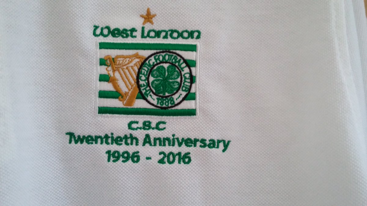 WestLondonCSC's tweet photo. WLCSC 20th Anniversary Shirts just arrived.  Class @celticfc @celticbars @CQnow @ETimsNet New season, new shirt HH https://t.co/zVunkihQQZ
