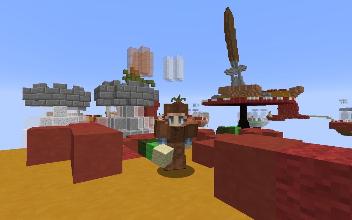 GrayMCAlpha's tweet photo. @CubeCraftGames Here are some action shots of me on the new map, Pizza! 🍕 https://t.co/bSLtSOnFzT