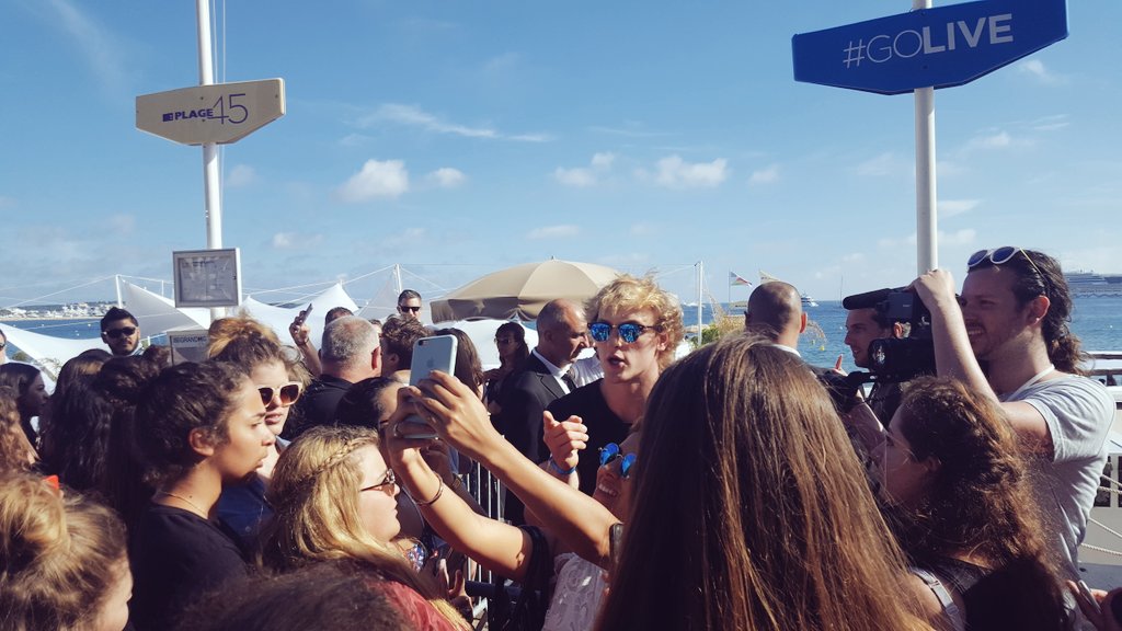 Scenes with @LoganPaul at @Cannes_Lions yesterday #CannesLions2016 #GoLive