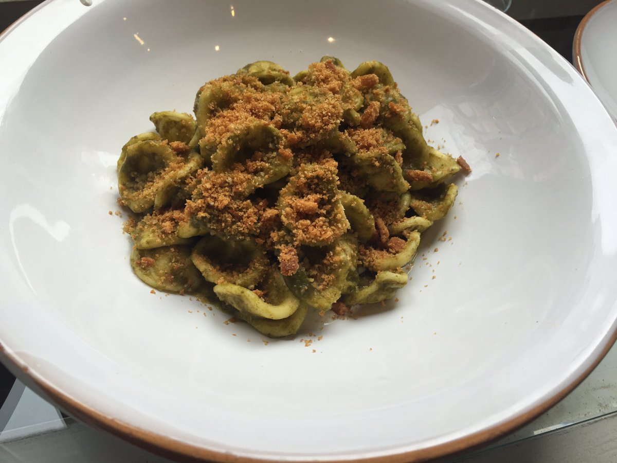 Ever tried Cime di Rapa? Same family of Broccoli but more so 😋😊 #lunch #pasta #Italian
