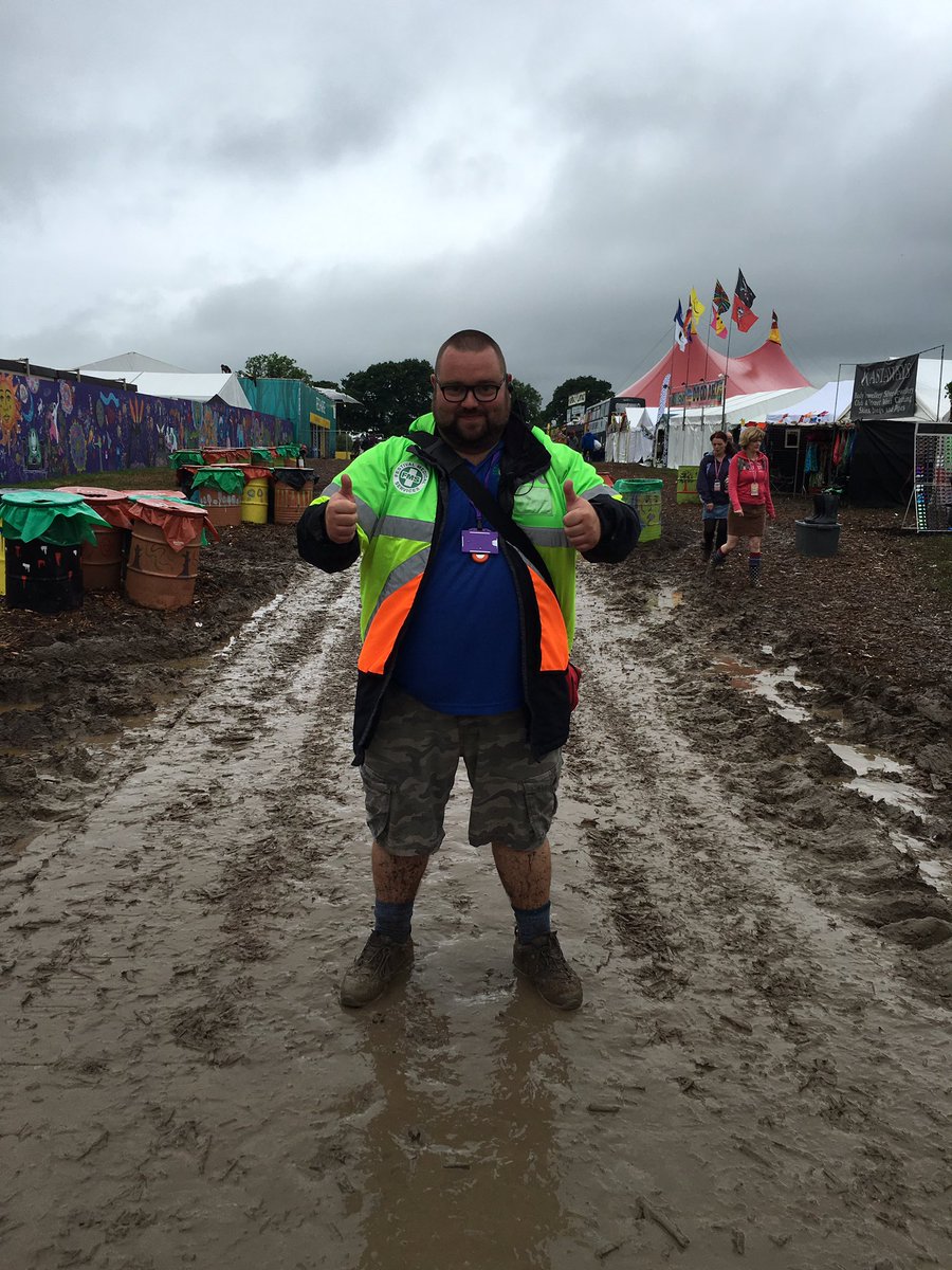 pudden82's tweet photo. It's a muddy day to be part of the medical team at glasto but I wouldn't change it for the world. @guardianmusic https://t.co/Ba9SZvQNjX