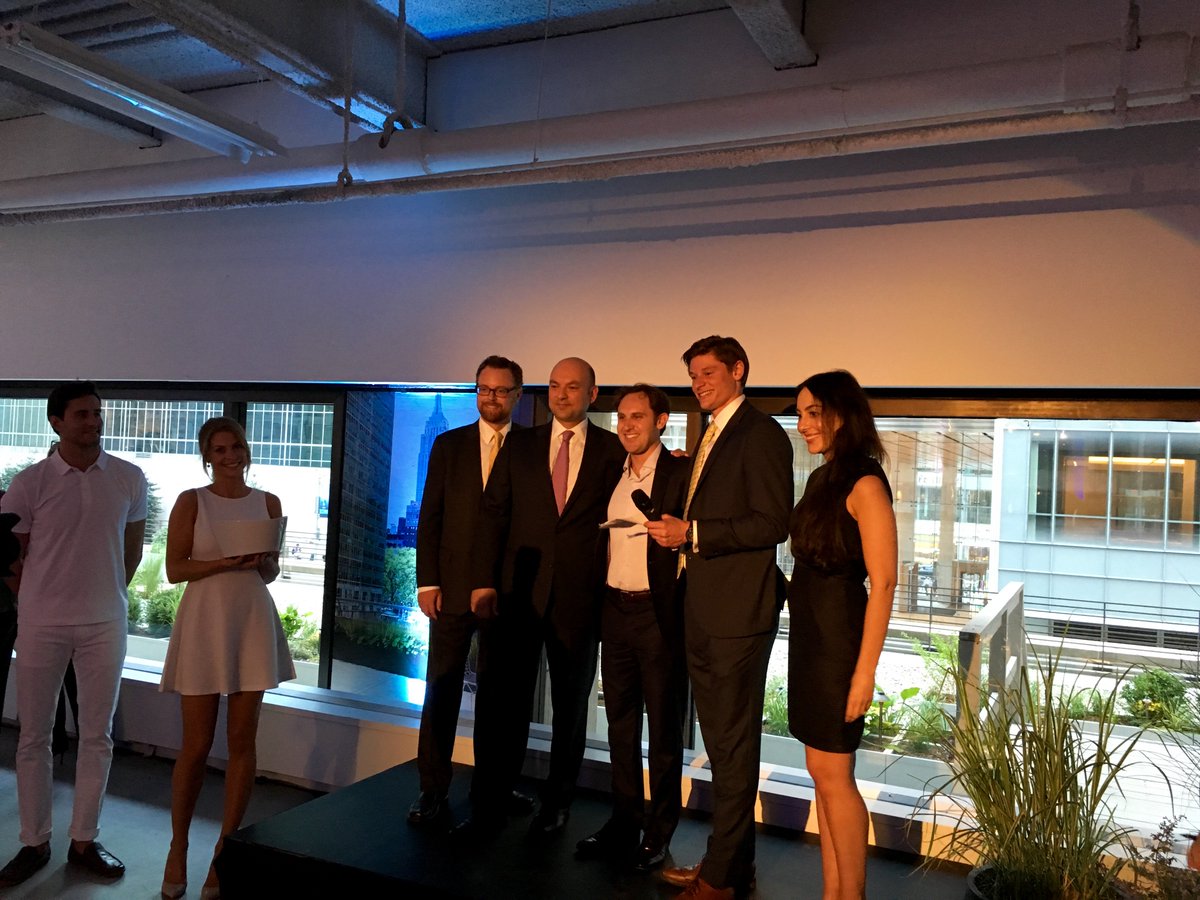 PaulMilunec's tweet photo. S/O to @ZIPnycCRE of @cbrenyc for winning two tickets to @HamiltonMusical from @thedurstorg's 1133 AoA event. #CRE https://t.co/kw38jy5Y0j