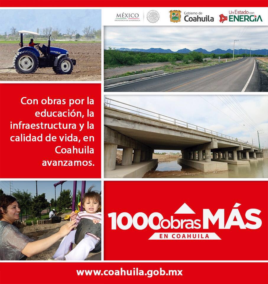 rubenmoreiravdz's tweet photo. Hoy llevaremos a cabo una nueva jornada de inauguraciones, supervisiones y arranques de obra #EnCoahuilaMilObrasMás https://t.co/F5RQuc5Dcp