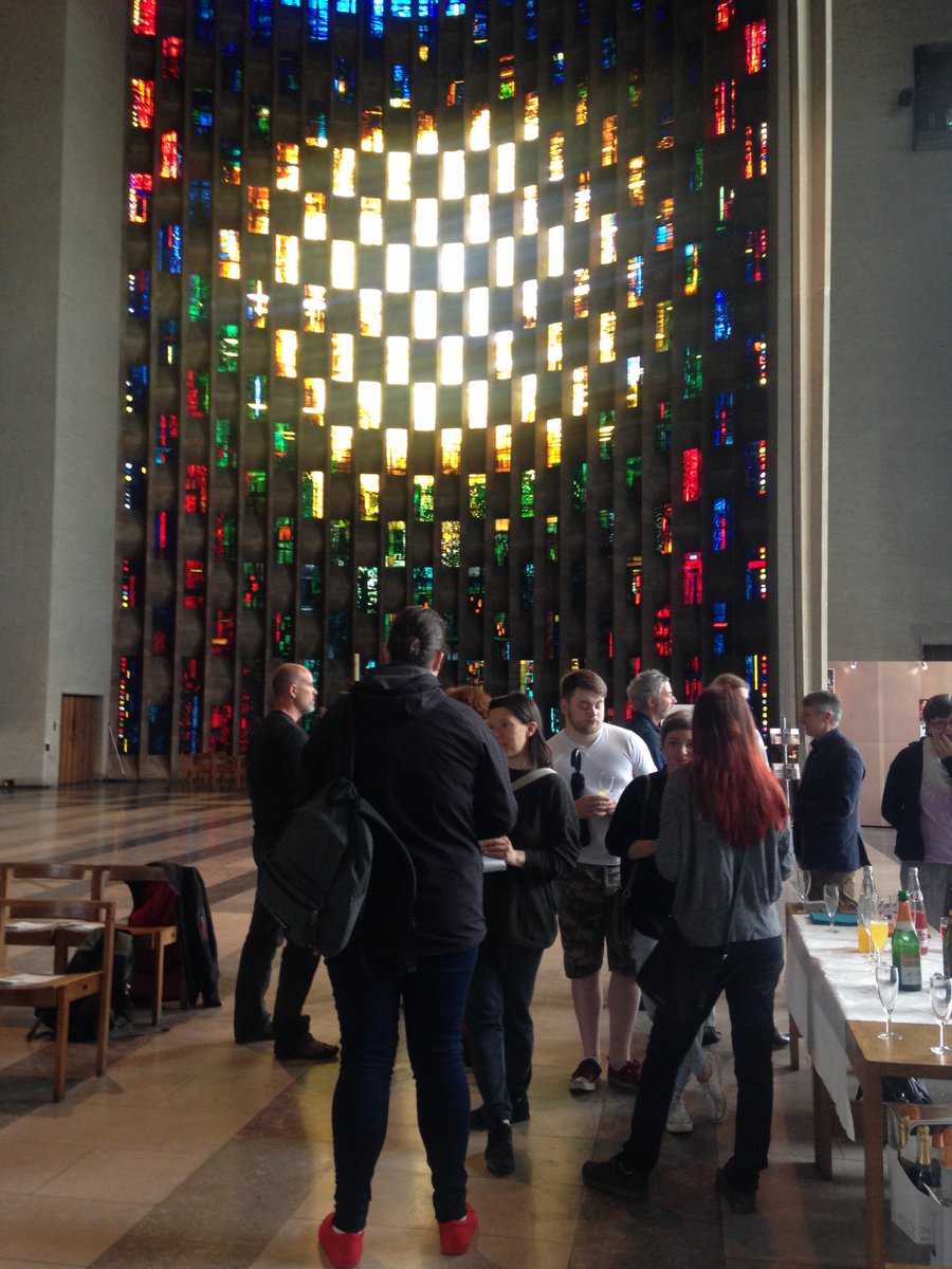 cityarcadia's tweet photo. What a fantastic venue to kickstart the #cityarcadiafestival Thank you @CovCathedral https://t.co/EAimttk05W