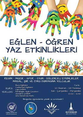cagdasgenclik's tweet photo. İzmir Büyükşehir Belediyesi, Karabağlar ve Urla İlçe Belediyeleri desteğiyle 2016 ''Eğlen - Öğren Yaz Etkinlikleri'' https://t.co/2CRWqhYEzI