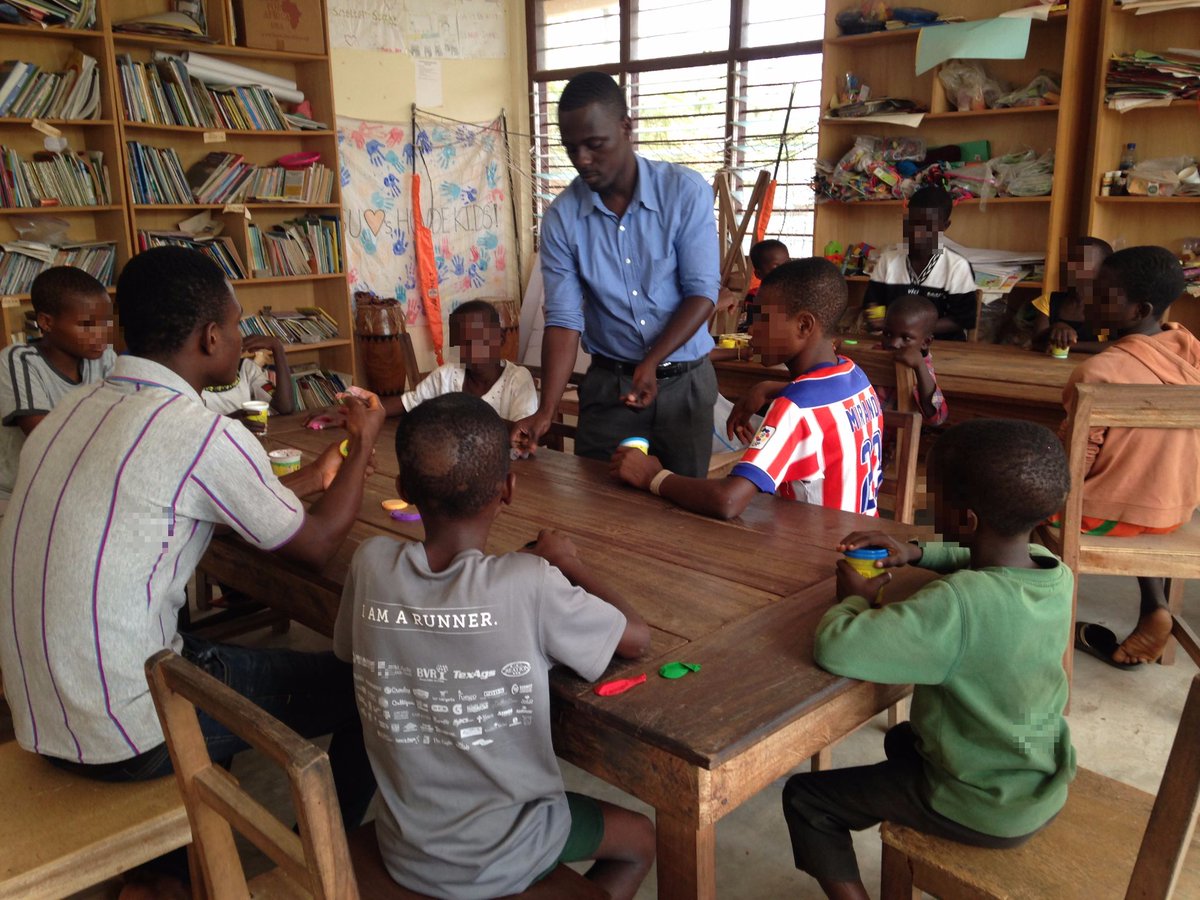 CH_Ghana's tweet photo. Many child slavery survivors in our shelter experienced traumatic events. Our social workers help with art therapy. https://t.co/ArJMAB3Fzv