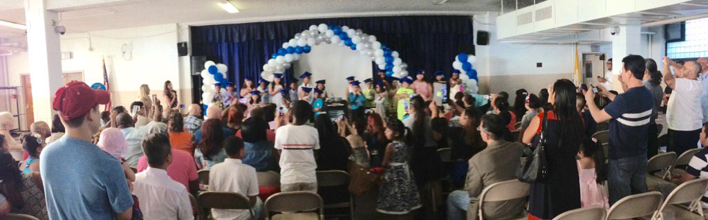 Kinder graduation is underway!