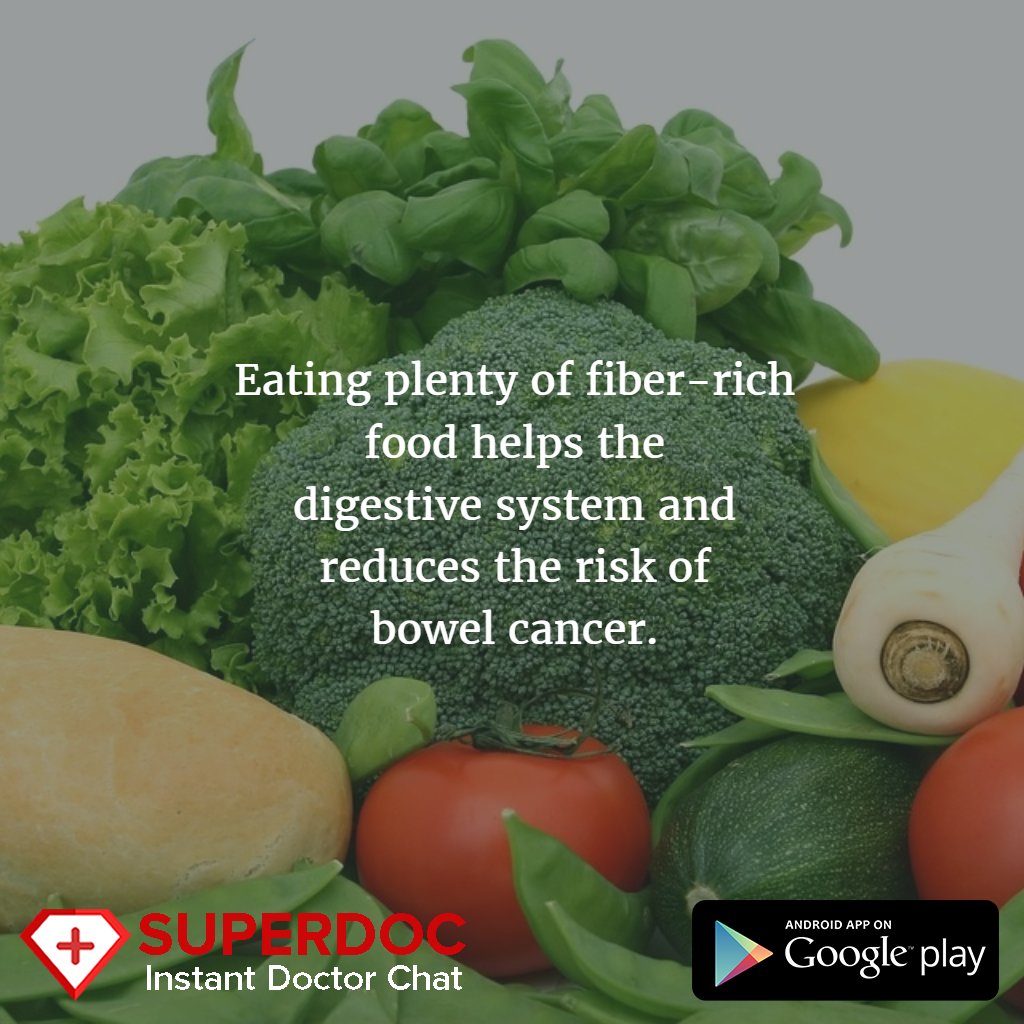 superdocapp's tweet image. Eat plenty of #fiber -rich food....
Get more #healthtips.
Download superdoc app: buff.ly/28UY9rx