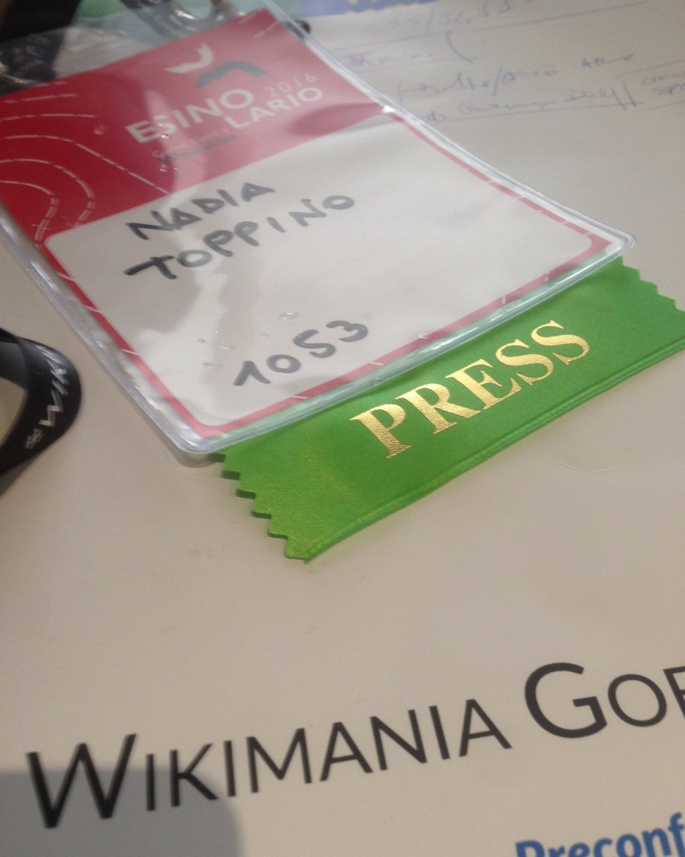 NadiaToppino's tweet photo. #Wikimania2016 l'obiettivo è superare i 2016 #wikipediani ..siamo a più di metà! #inboccalupo  #Wikimania @Wikipedia https://t.co/rsSp2WtoDx