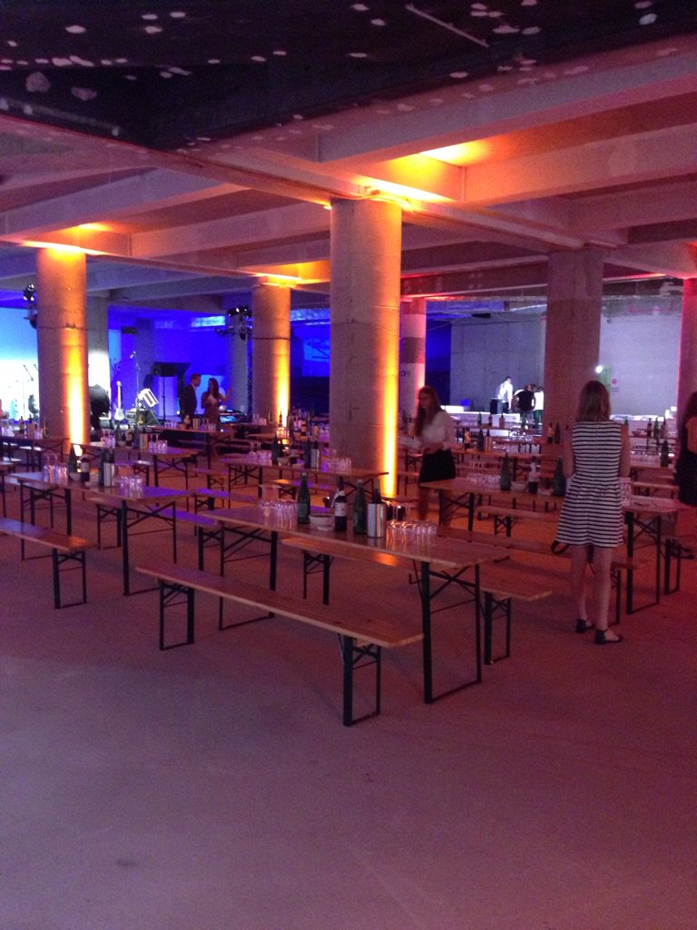 Getting ready for the official "Baufest" MAHU77 Redevco's redevelopment in Maria Hilferstrasse in Vienna.