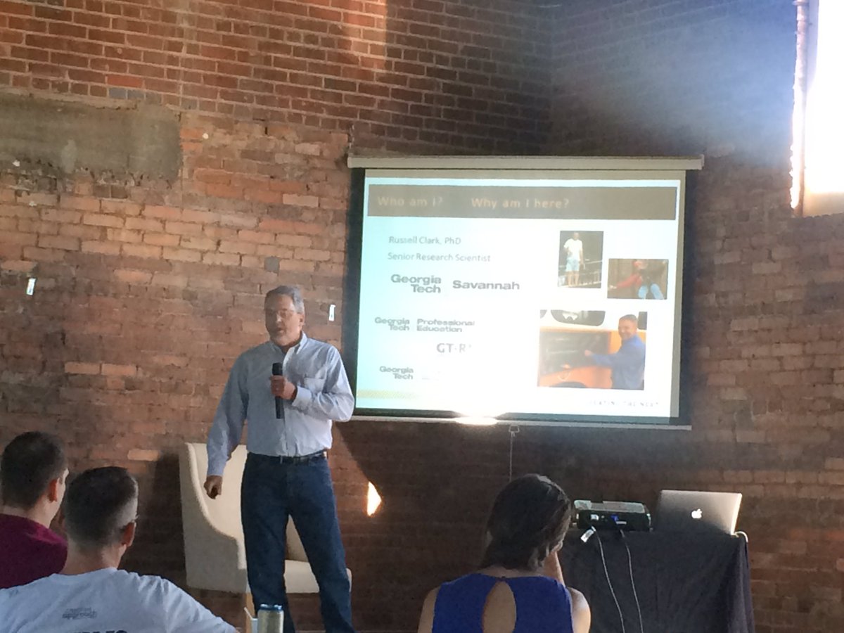 1MillionCupsSAV's tweet photo. Russ Clark this morning at #1MCSav from @GeorgiaTechSav on leveraging technology to create a Smart City! https://t.co/ACus4JOtTQ