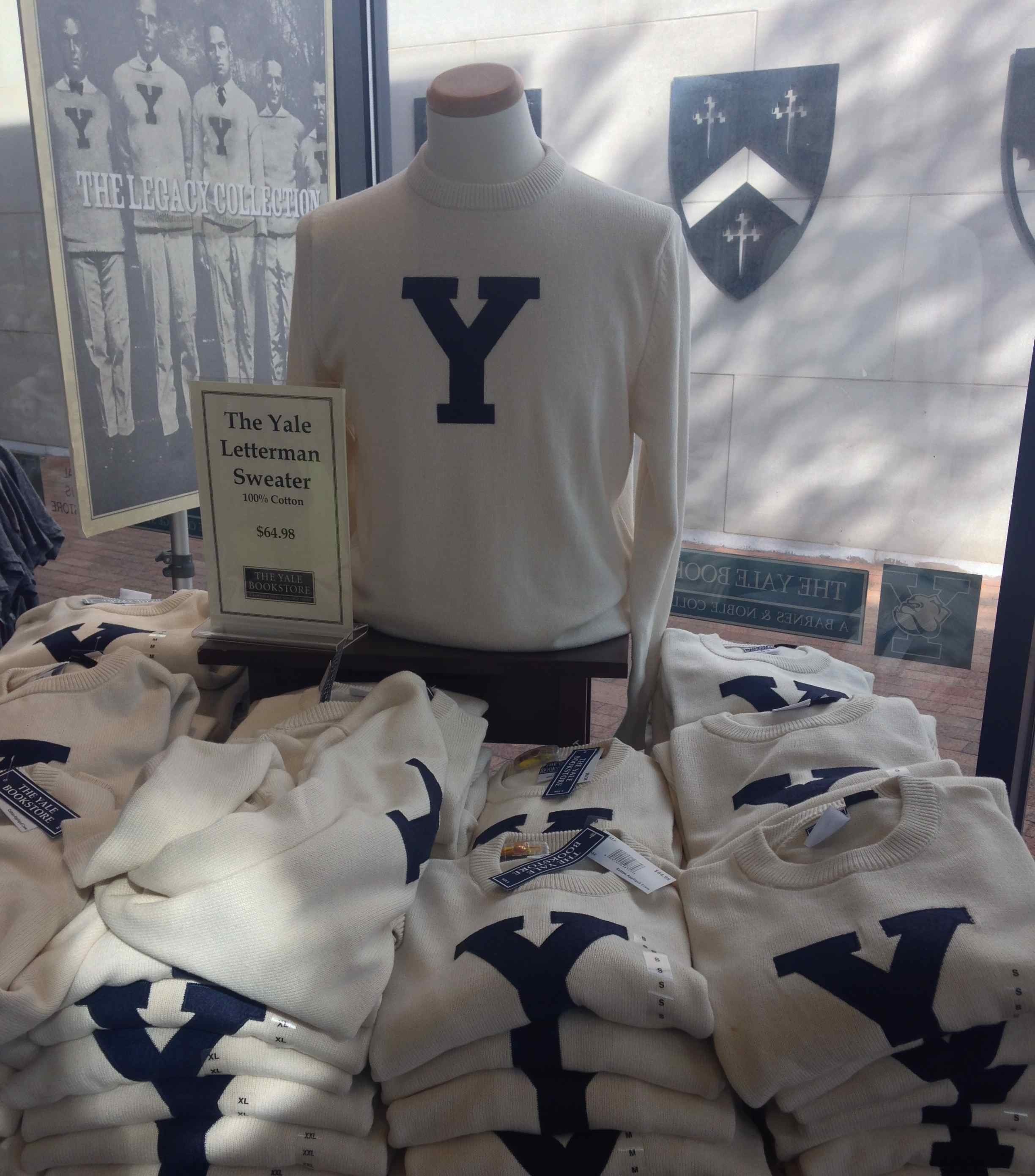 Yale letter best sale sweater
