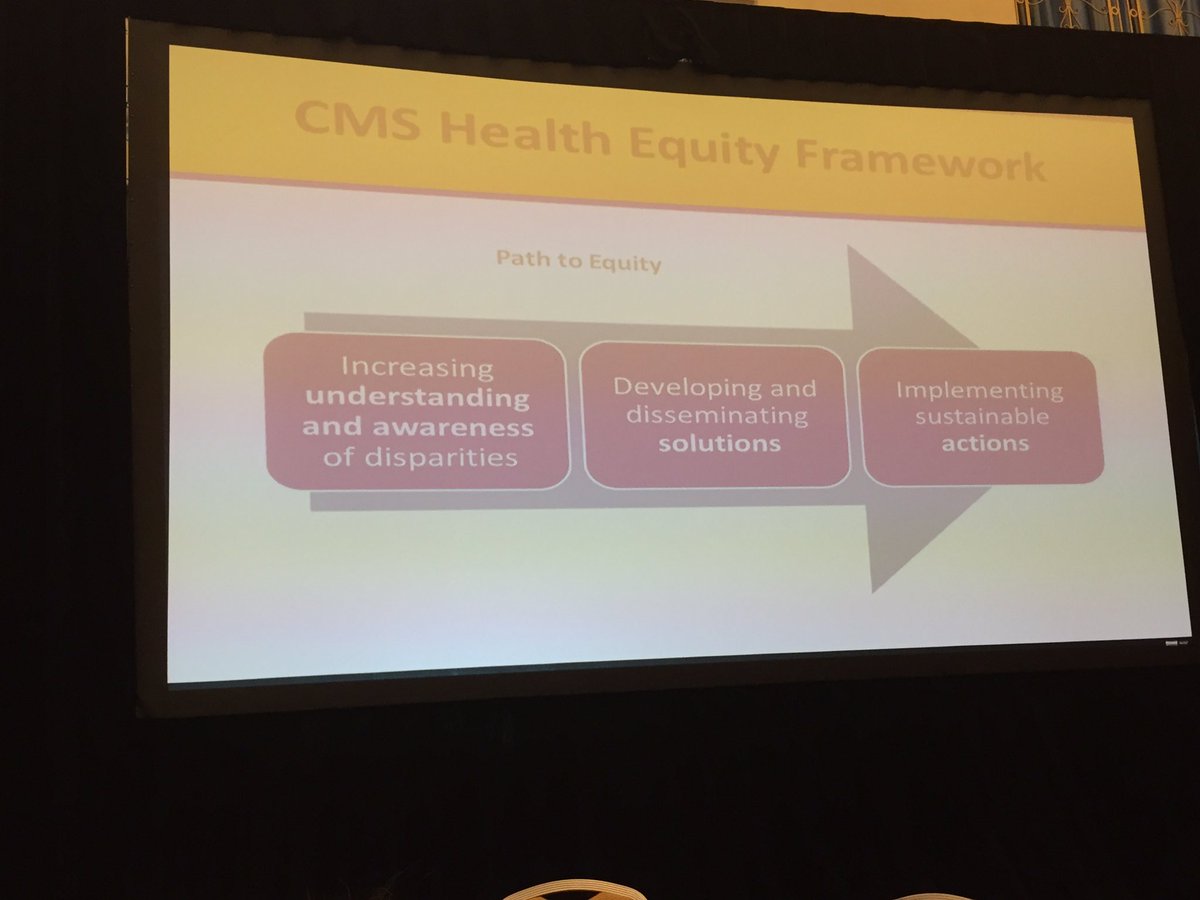 IFD_AHA's tweet photo. Dr. CaraJames presents CMS path for equity. #IFD2016 #123forEquity https://t.co/BKhZnJWCCn
