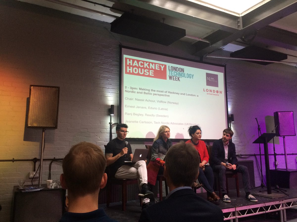 astrinity's tweet image. Nordic &amp;amp; Baltic meets London: Great panellists @vidFlow @eduriocom &amp;amp; really #LDNTechWeek @TechNordicAdv