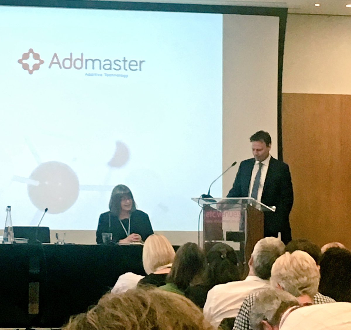 TubItSafely's tweet photo. Time for Paul Morris to tell us about his innovative company @Addmaster. #innovation #foodsafety #CIEHfood https://t.co/TCWYn7vULO