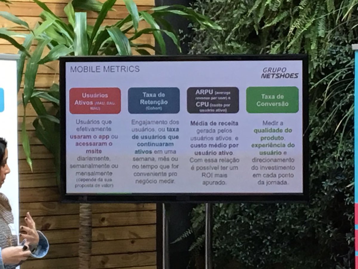 jampp's tweet image. &quot;Mobile marketers need to look at the product side&quot; Natália Dias from @sigaNetshoes at #mobsession #mobilemetrics