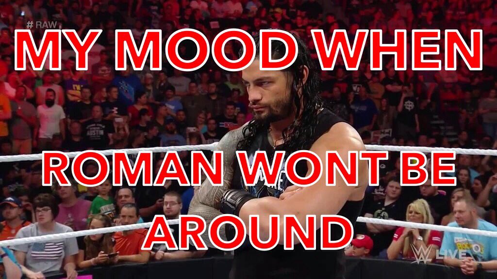 _RElGNSSECTION's tweet photo. This is how the #RomanEmpire will feel without @WWERomanReigns around for the next 30 days #BringBackRomanReigns https://t.co/3qo3laSf0D