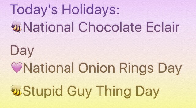 The_CB_Show's tweet photo. Today's Holidays 6/22/16 🌸#todaysholidays #TheCBShow #895WAHS #WAHS https://t.co/apodAn3eLH