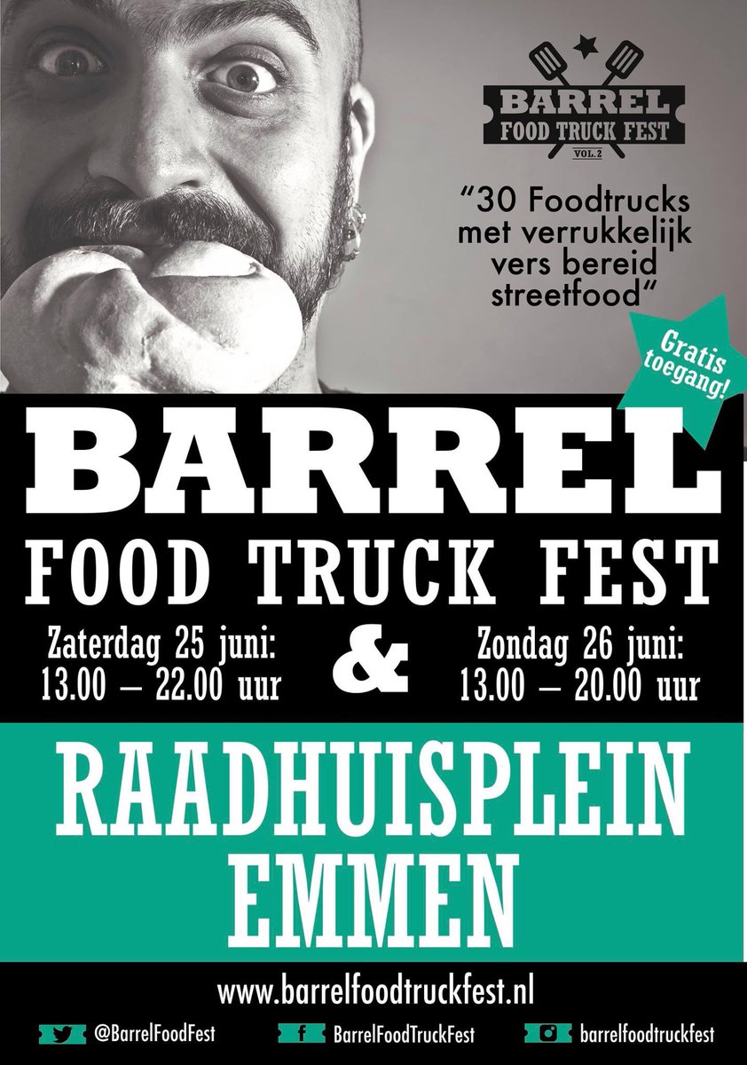 Aankomende zondag is het koopzondag in Emmen centrum! En het <a href="/BarrelFoodFest/">BarrelFoodTruckFest</a> op het Raadhuisplein! #emmen #shoppen