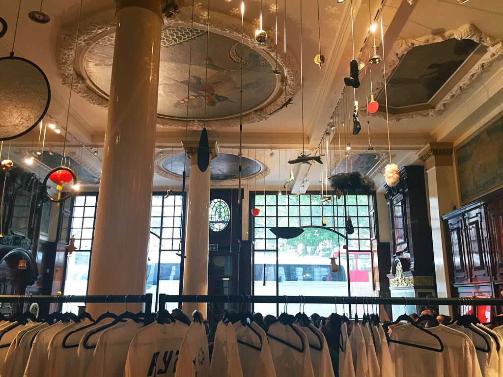 ArtRabbit's tweet photo. Everyday objects integrated into track lighting system. Catch #WhatSeparatesUs at the Embassy of Brazil Ldn https://t.co/e0LkewI0dJ