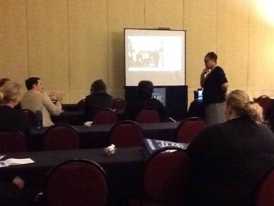 AppalachianNetw's tweet photo. La'Keldra Pride presenting on Building Bridges:Connecting Communities to Schools #ahen2016 https://t.co/Qdqz4n4Bcf