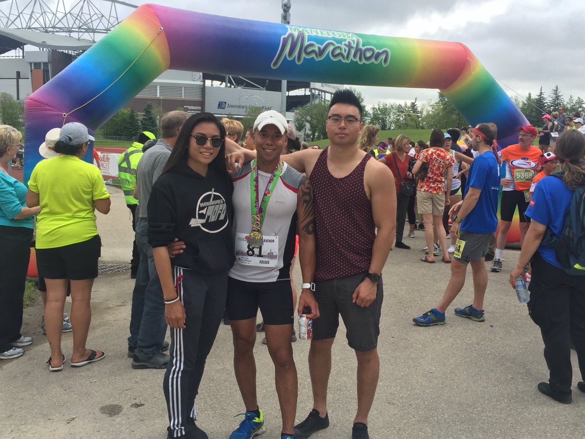 CDICollege_MB's tweet photo. Congratulations to our Graphic Design instructor, Julius, for completing his 10th Manitoba Marathon! https://t.co/BvWaiM2DLA