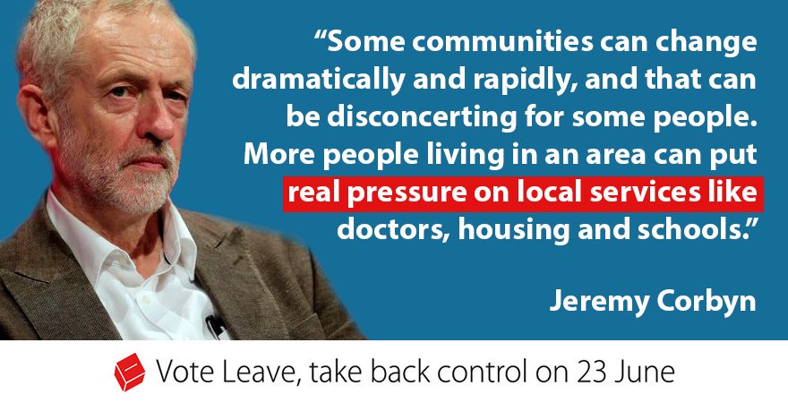 nickbayes's tweet photo. .@UKLabour @jeremycorbyn  #Brexit  #VoteLeave #labourforbritain but that's not what he says here! https://t.co/terFE31pBm