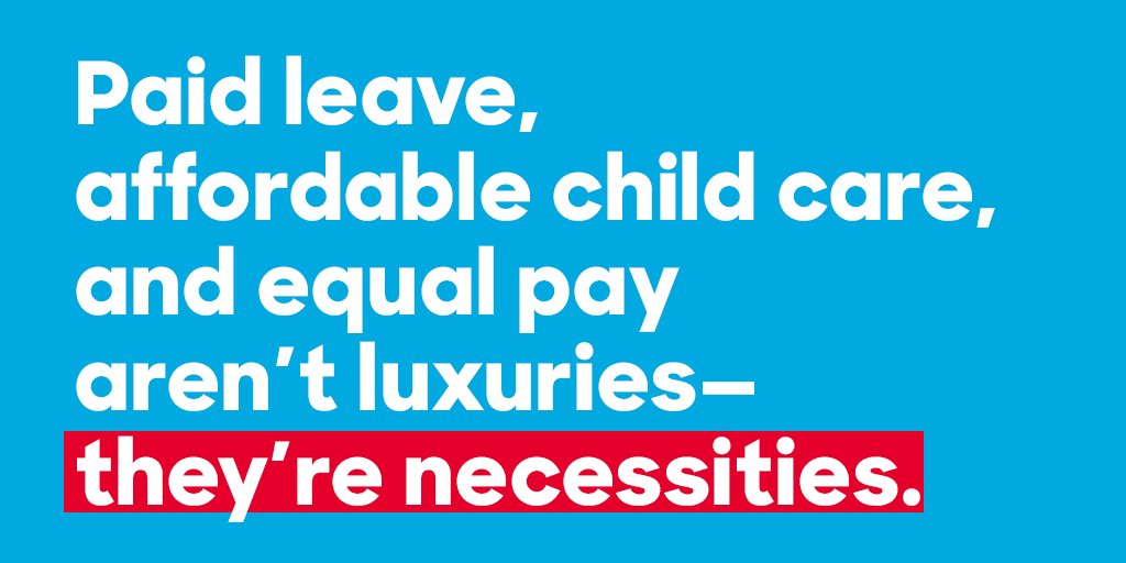 HillaryClinton's tweet image. Families shouldn’t have to spend more than 10% of their income on child care.