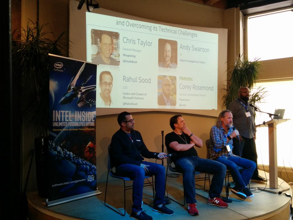 philpauleo's tweet image. Winning at #esports, with @wargaming_net, @unikrnco, @Twitch &amp;amp; @Plantronics, at #intelgamedev #buzzworkshop #gamedev