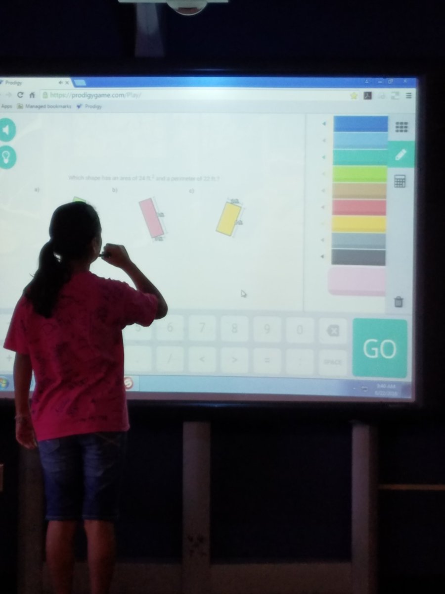 ElliottElagator's tweet photo. Area and Perimeter is much more fun through Prodigy! #lcisdssa2016 https://t.co/FzHOqdC7FA
