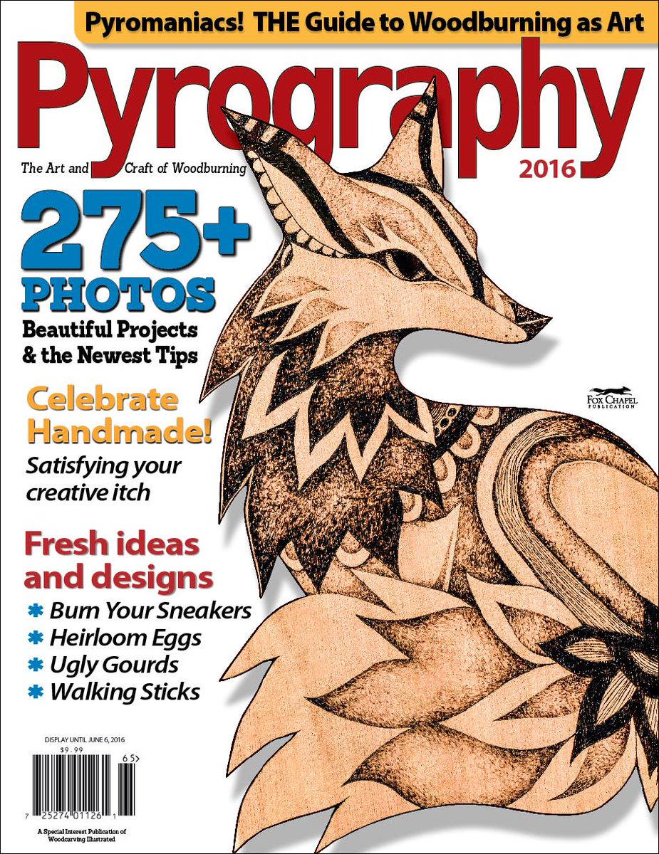 PyroOnline's tweet photo. Order Pyro Mag from us at 1-800-457-9112. You can also order from our site, https://t.co/d6H9RpyV8N #pyrography https://t.co/LE22PbhvLo