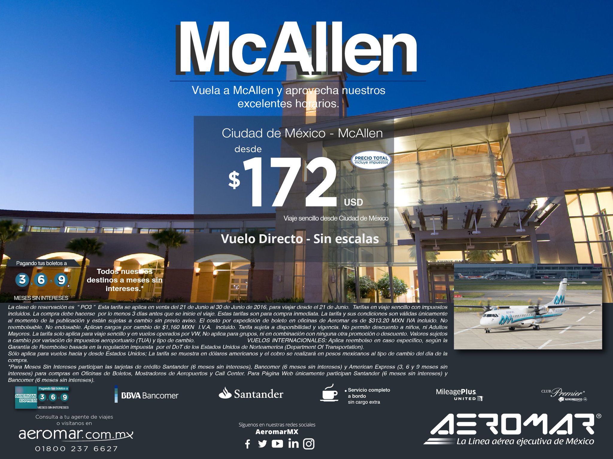 AEROMAR on Twitter: "Viaja al mejor lugar para ir de comprar #McAllen #