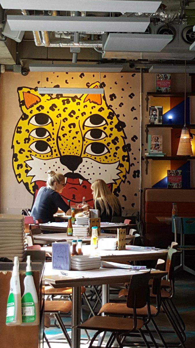 Feast your eyes on this many eyed creature <a href="/RicardoCavolo/">Ricardo Cavolo</a> #wallart #Murals #painting