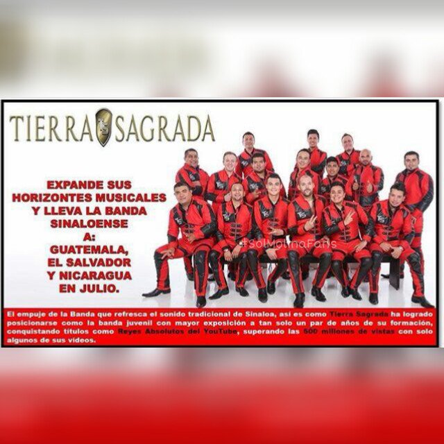anggiestrada07's tweet photo. @tierrasagrada1 ROMPEN FRONTERAS!! Dispuestos a conquistar Centroamérica.

#DeLoBuenoLoMejor
#GiraTS
#SolMolinaFans https://t.co/dQBo5Qwjy5