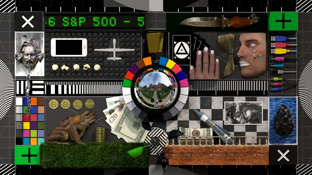 southbankcentre's tweet photo. Drop by from Sat to see #SoftCrash, a digital artwork about wealth &amp; power by Alan Warburton https://t.co/xrUnuxkHtT https://t.co/kbaodoFHKZ