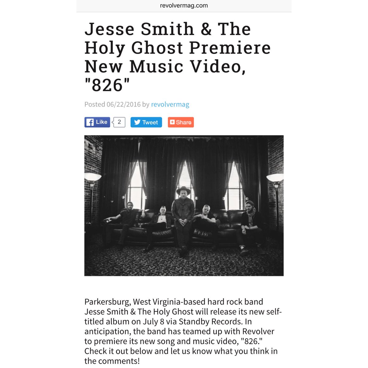 jessesmiththg's tweet photo. Check out the article @revolvermag wrote up for us and watch our debut music video "826"! 
https://t.co/VoSLgGKCaI https://t.co/nI51hLx2ZE