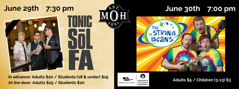 MindenOpera's tweet photo. @tonicsol fa on June 29 &amp; @TheStringBeans on June 30. Thank you @NEArtsCouncil for your support! https://t.co/YrL34Rd8PA