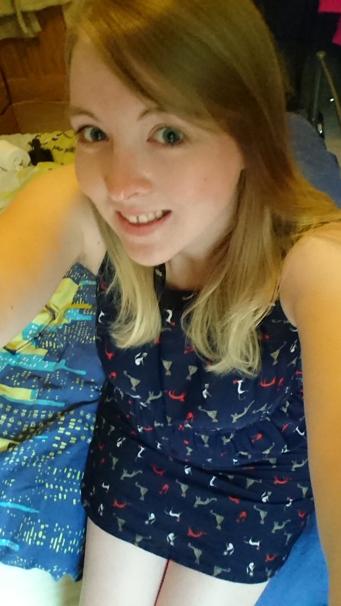 Misstawnii's tweet photo. Off the the cinema in my cat dress! XD #CrazyCatLady #MyspaceAngle https://t.co/OvCjEw34nd