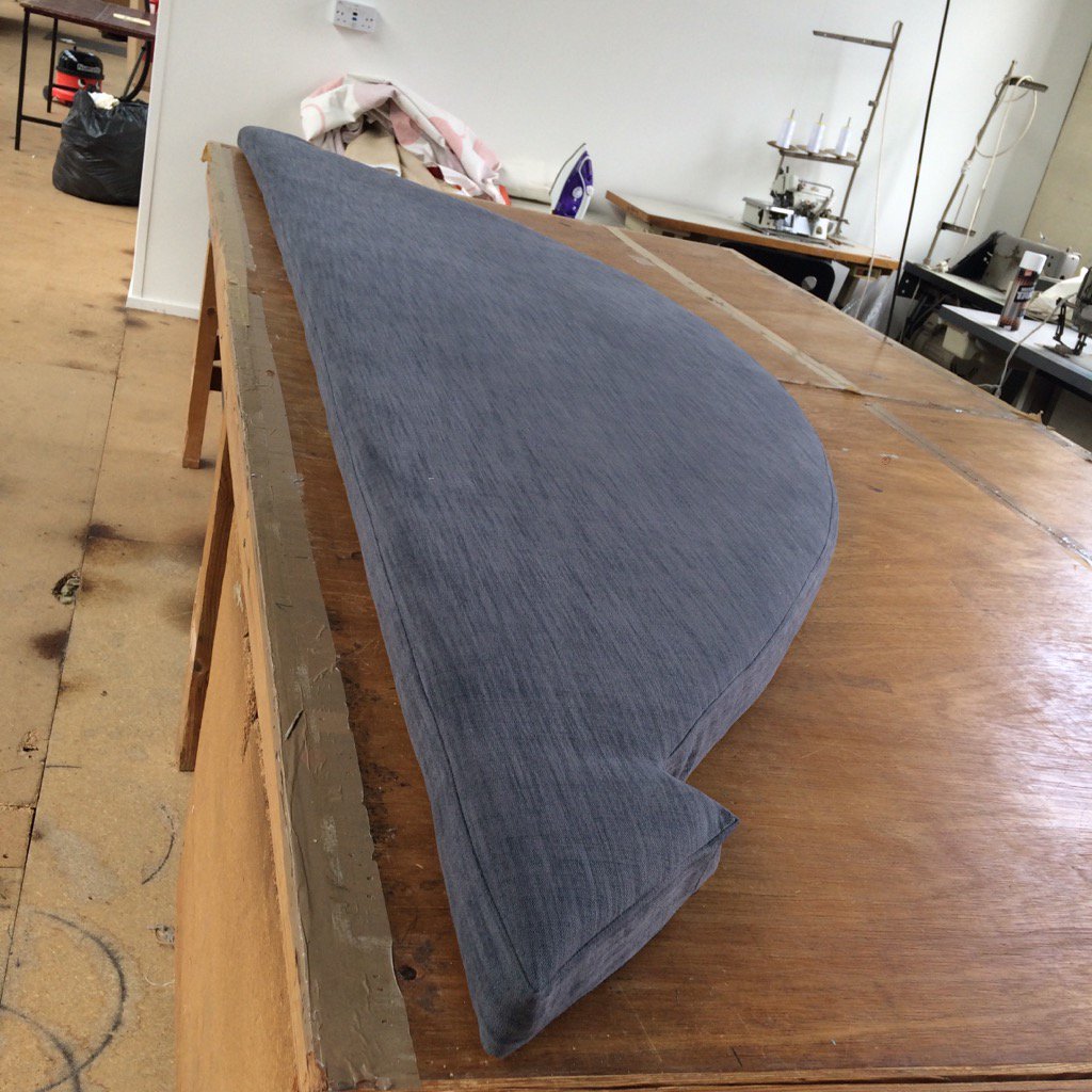 HeadingleyUp's tweet photo. This cushion smashes all previous records for size, over 3m long. https://t.co/ruTSaI0duK