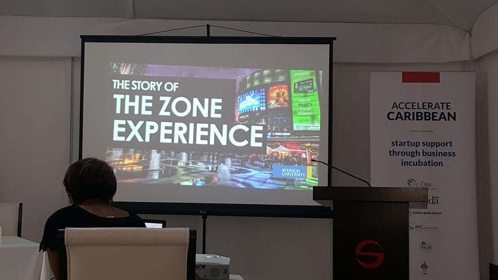 Valerie Fox, Chief Innovation Consultant , The Pivotal Point, now taking us into The Zone Experience. #ACStartup