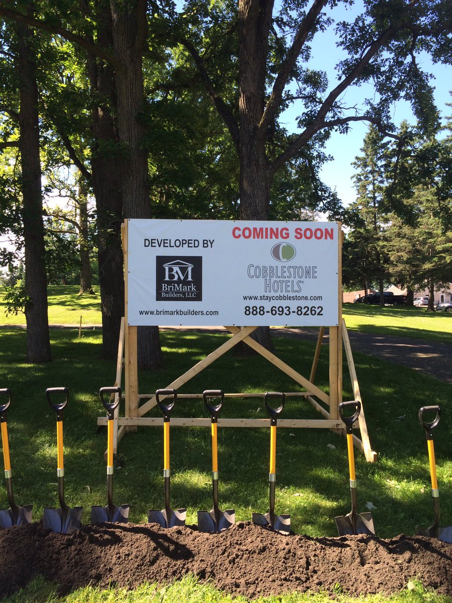CobblestoneFT's tweet photo. Up in Barron, WI for the ground breaking of the 14th @GoCobblestone in the state. https://t.co/73DyS2kWIc
