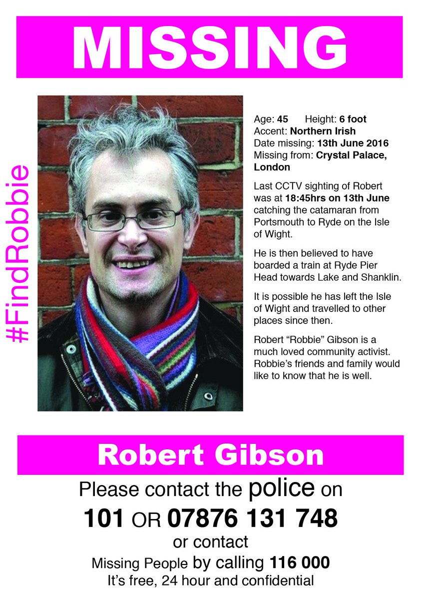 CllrMeldrum's tweet image. &quot;@CrystalPalaceTT: We have an updated poster with last seen info on it. #FindRobbie https://t.co/8sr8NoJbDt&quot; @westnorwoodnews